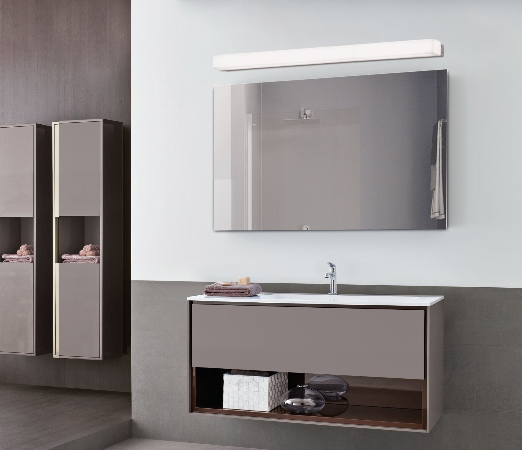 Furniture Luxury Wall Mounted Bathroom Mirror With Modern regard
